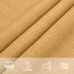 vidaXL Voile d'ombrage 160 g/m² rectangulaire sable 2x5 m PEHD