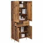 vidaXL Haut Armoire Bois Ancien 69 5 x 34 x 180 cm Bois d'ingénierie