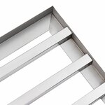 vidaXL Tête de remplacement pour niveleur de jardin 75 x 25 x 6 cm