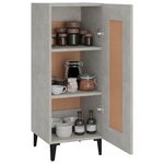 vidaXL Buffet Gris béton 34 5x34x90 cm Bois d'ingénierie