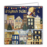 Carte Joyeux Noël avec Enveloppe Blanche 15x15cm