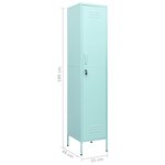 vidaXL Armoire à casiers Vert menthe 35x46x180 cm Acier