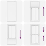 vidaXL Store plissé blanc 100x200cm largeur du tissu 99 4 cm polyester