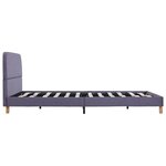 vidaXL Cadre de lit sans matelas gris clair tissu 140x200 cm