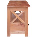vidaXL Meuble TV 115x30x40 cm Bois d'acajou massif