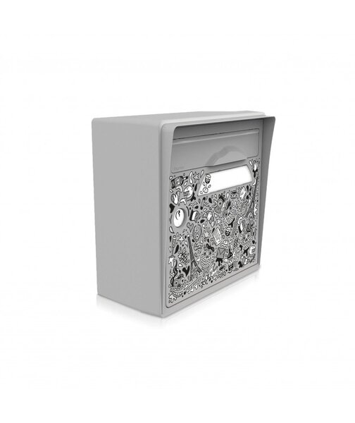 Boîte aux lettres grise murale "The French Maniac" [SKWAK]