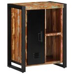 vidaXL Buffet multicolore 55x35x70 cm bois massif récupération