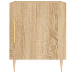 vidaXL Tables de chevet 2 Pièces chêne sonoma 40x40x50 cm bois ingénierie