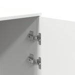 vidaXL Armoire de rangement blanc 50x45x103 5 cm bois d'ingénierie