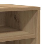 vidaXL Armoire à chaussures chêne artisanal bois d'ingénierie