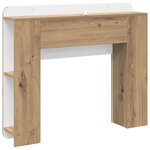 vidaXL Cabinet de Tête de Lit Chêne artisanal 80 cm Bois d'ingénierie
