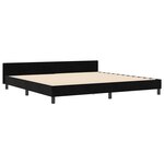 Literie vidaXL Noir 200x200 cm Velours