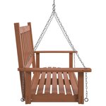 vidaXL Banc de balançoire de jardin chaînes en métal bois massif sapin