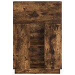 vidaXL Bureau Chêne fumé 71.5 x 31.5 x 106.5 cm Bois d'ingénierie