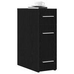 vidaXL Armoire d'apothicaire Chêne noir 20 x 45 5 x 60 cm
