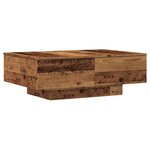 vidaXL Table basse vieux bois 90x60x31 cm bois d'ingénierie