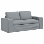 vidaXL Canapé Gris clair 182 x 80 x 82 cm tissu