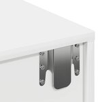vidaXL Étagère murale et tiroirs blanc 60x26 5x15 cm bois d'ingénierie