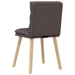 vidaXL Chaises à manger lot de 6 marron foncé tissu