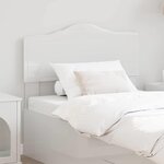 vidaXL Tête de lit Blanc Brillant 100 cm Bois d'ingénierie