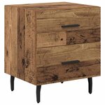 vidaXL Cabinet de chevet avec tiroir Bois ancien 40 x 35 x 47 5 cm