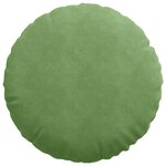 vidaXL Coussins de siège 2 Pièces Vert clair Ø 40 x 13 cm Velours