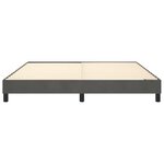 vidaXL Cadre de lit Gris foncé 160 x 200 cm Velours