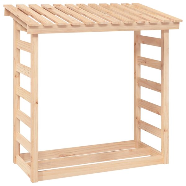 vidaXL Support pour bois de chauffage 108x64 5x110 cm Bois de pin