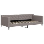 vidaXL Lit de repos sans matelas taupe 90x200 cm tissu