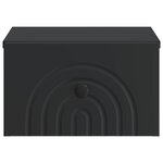 vidaXL Cabinet de chevet mural avec tiroir Noir 33 x 34 5 x 20 cm