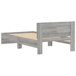vidaXL Cadre de lit sans matelas avec tête de lit 100x200 cm
