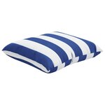 vidaXL Coussins décoratifs lot de 4 Rayures bleues et blanches 50x50cm