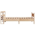 vidaXL Cadre de lit avec tête de lit 90x200 cm bois de pin massif
