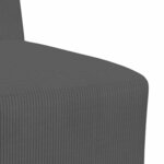 vidaXL Unité de Sofa Modulaire Sans Accoudoirs 2 Pièces Gris foncé