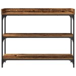 vidaXL Table Console avec étagère Bois ancien 100 x 30 x 80 cm