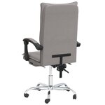 vidaXL Fauteuil inclinable de bureau Taupe Tissu