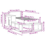 vidaXL Cadre de lit sans matelas 90x200 cm bois de pin massif