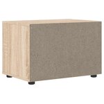 vidaXL Meuble TV VISNES chêne sonoma 60x40x38 cm bois d'ingénierie