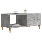 vidaXL Table basse Gris béton 90 x 50 x 40 cm Bois d'ingénierie