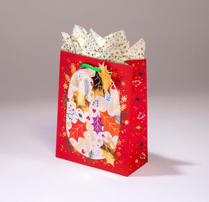 Sac cadeau holly pml 14 x h 18 houx