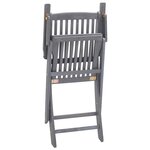 vidaXL Chaises pliables d'extérieur lot de 4 Bois d'acacia solide