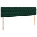 vidaXL Cadre de lit ottoman avec matelas vert foncé 200x200 cm velours