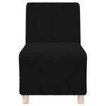 vidaXL Unité de Sofa Modulaire Sans Accoudoirs 2 Pièces Noir