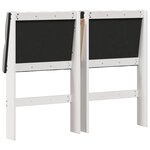 vidaXL Tête de lit capitonnée Gris clair 120 cm Pin massif