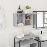 vidaXL Armoire murale de bain sonoma gris 60x25x40cm bois d'ingénierie
