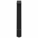 vidaXL Pieds de table basse en forme de A 2 pièces Noir 38 x (42-43) cm Acier