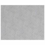 vidaXL Plaques à damier 2 Pièces Argent 50 x 40 cm Aluminium