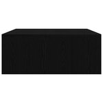 vidaXL Table basse avec tiroirs chêne noir 100x100x40 cm