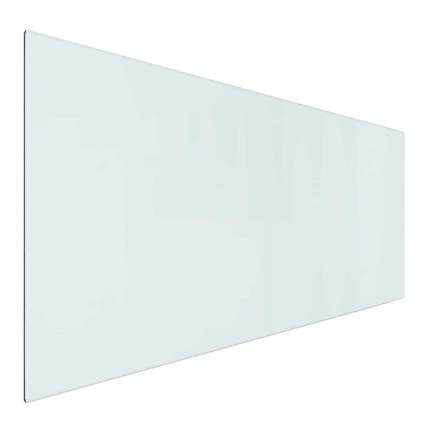 vidaXL Plaque en verre de cheminée Transparent 120 x 50 cm Verre