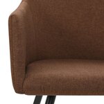 vidaXL Chaises à manger lot de 2 marron tissu